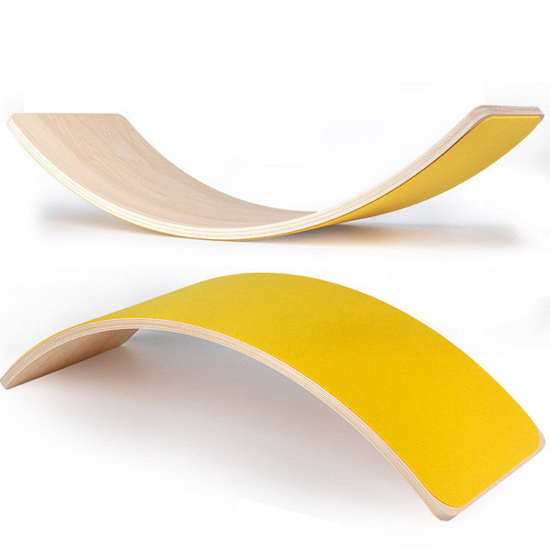 Wobble Wonder™ Wooden Balance Board – Kids' Sensory Trainer